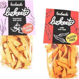 Lusketo Strukovinové krekry bezlepkové 70g - Krekry konopné s indickým kmínem