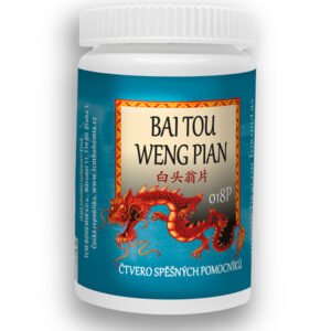TCM Bohemia Štvorica pohotových pomocníkov - Bai tou weng pian 33g - 100 tabliet [018P]