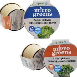 Microgreens set Súprava na pestovanie byliniek 2x červená kapusta
