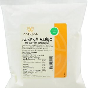 Natural Jihlava Sušené mlieko bezlaktózové 250g - Plnotučné bezlaktózové