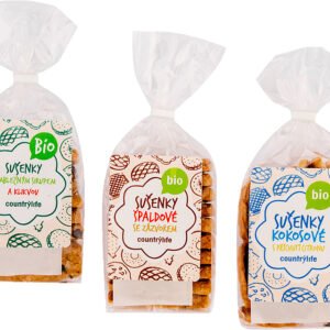 Country Life Sušienky BIO 175g - Kokosové s príchuťou citrónu