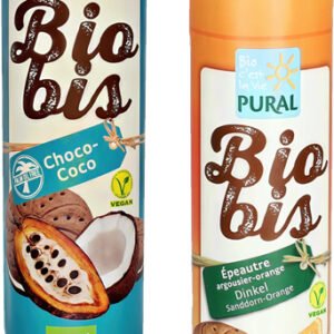 Pural Sušienky s krémovou náplňou BIO 300g - Sušienky kakaové s kokosovým krémem