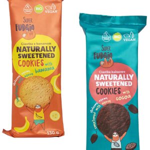 Super Fudgio Sušienky sladené s agáve vegan BIO 130g - Banánové sušienky