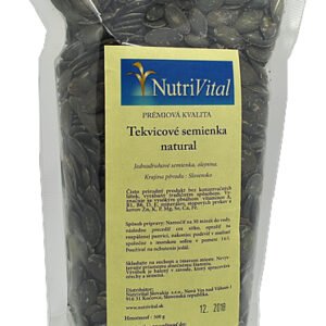 Nutrivital Tekvicové semienka zelené bez šupky 500g