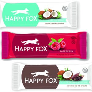 Happy Life Tyčinka Happy fox 40g - Kokosová tyčinka
