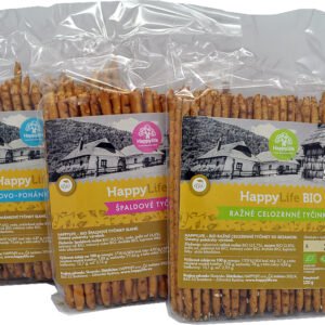 Happy Life Tyčinky BIO 120g - Špaldové tyčinky slané
