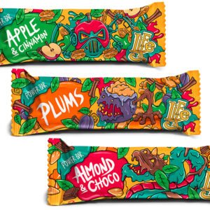 LifeLike Tyčinky RAW Power bar 50g - Power bar jablko,škorica a pekan. orechy