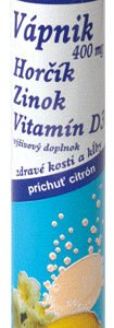 MedPharma Ca, Mg, Zn + vit. D3 400mg + horčík + zinok + vit. D3 20 šum. tabliet