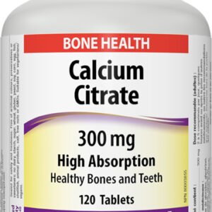 Webber Naturals Vápnik citrát Webber Naturals 300mg 120 tabliet