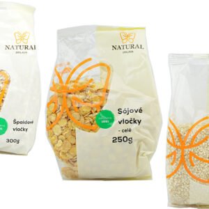 Natural Jihlava Vločky Natural 250g - Sójové vločky jemné