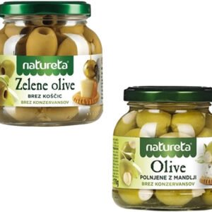 Natureta Zelené olivy Natureta 290g - olivy bez kôstky