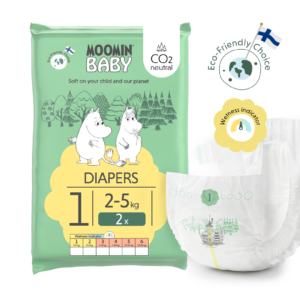 Moomin Baby 1 Newborn 2–5 kg (2 ks), plienky