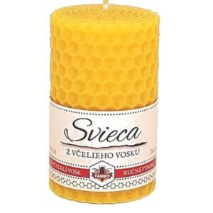 Sviečka včelí vosk žltá 67mm/40mm