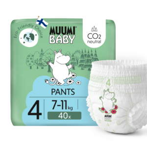 Moomin Baby Muumi Baby Pants 4 Maxi 7-11 kg (40 ks), nohavičkové eko plienky