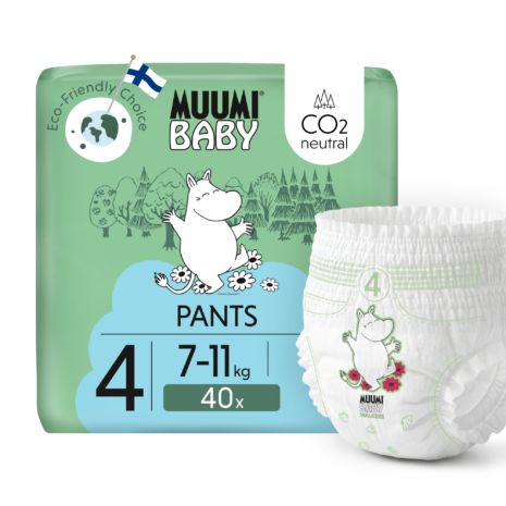 Moomin Baby Muumi Baby Pants 4 Maxi 7-11 kg (40 ks), nohavičkové eko plienky