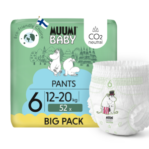 Moomin Baby Muumi Baby Pants 6 Junior 12-20 kg (52 ks), nohavičkové eko plienky