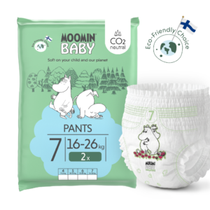 Moomin Baby Muumi Baby Pants 7 XL 16-26 kg (2 ks), nohavičkové eko plienky