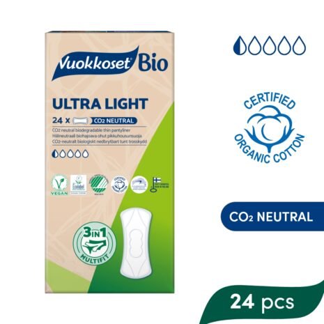 VUOKKOSET BIO Slipové vložky Ultra Light (24 ks), exp. 7.1.2027