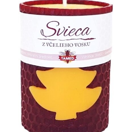 Sviečka včelí vosk bordová 70mm/50mm Sviečka včelí vosk bordová 70mm/50mm