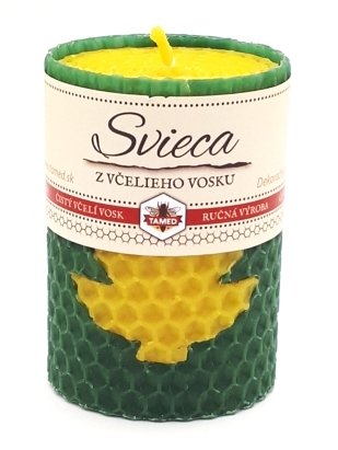 Sviečka včelí vosk tmavo zelená 70mm/50mm Sviečka včelí vosk tmavo zelená 70mm/50mm