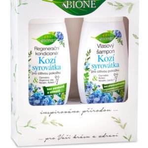 Bione Cosmetics - Darčeková kazeta KOZIA SRVÁTKA Regeneračný kondicionér + Vlasový šampón