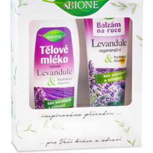 Bione Cosmetics - Darčeková kazeta LEVANDUĽA Telové mlieko + Balzam na ruky