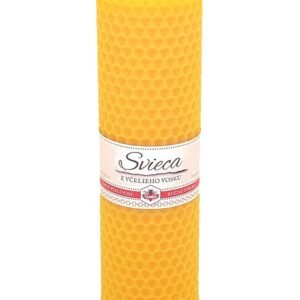 Sviečka včelí vosk žltá 160mm/48mm