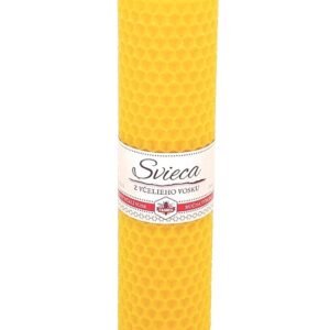 Sviečka včelí vosk žltá 160mm/40mm