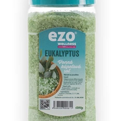 Ezo Wellness Vonná kúpeľová soľ Eukalyptus 1200g Ezo Wellness Vonná kúpeľová soľ Eukalyptus 1200g