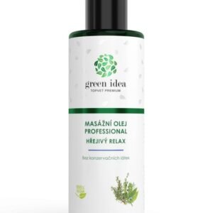Green Idea Masážny olej profesionál Hrejivý relax 200ml