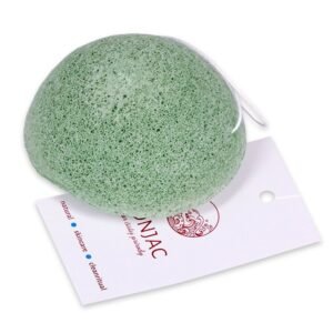 Konjac Pleťová špongia polguľa svetlo-zelená - aloe vera