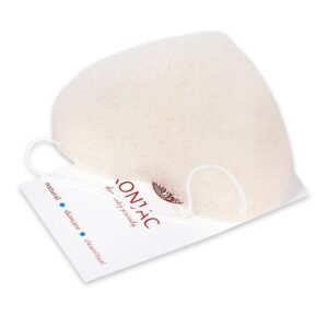Konjac Pleťová špongia srdce biele - čistá