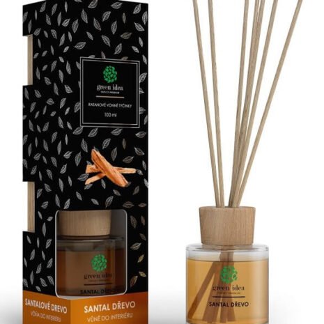 Green Idea Ratanové vonné tyčinky Santalové drevo 100ml